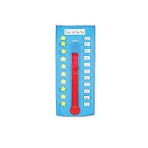  Thermometer/Goal Gauge Pocket Chart, 21 x 48 1/2