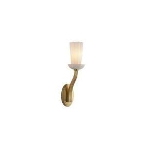 Barbara Barry All Aglow Sconce in Soft Brass with White Glass by 