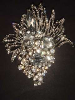 Bridal cake dress decoration crystal Rhinestone Brooch pin PI464 