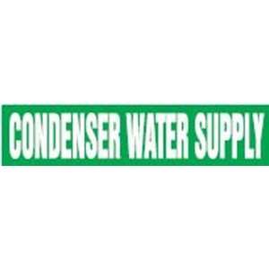  CONDENSER WATER SUPPLY   Self Stick Pipe Markers   outside 