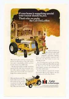1971 IH International Cub 154 Lo Boy Lawn Tractor Ad  