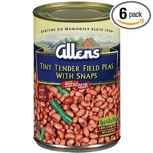 Allens Field Pea With Snap, 15.5 Ounce (Pack of 6)  