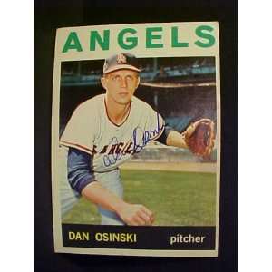  Dan Osinski Los Angeles Angels #537 1964 Topps Autographed 