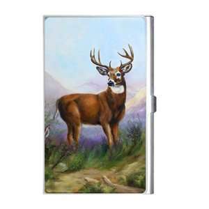   Violano Business Card Holder White Tailed Deer Stag