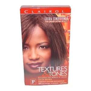    Clairol Textures & Tones Hair Color, 3n Cocoa Brown Beauty