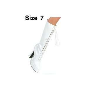 Ellie shoes, easy 5 boot 1.5 platform white seven