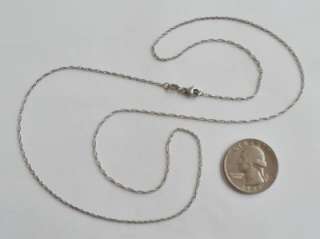 James Avery Sterling Silver Light Rope Chain Necklace 24 RETIRED 