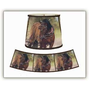  Haflinger Horse in Harness Lampshade 