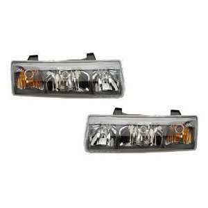 Saturn VUE Black Rim Headlights Headlamps OE Style Replacement Driver 