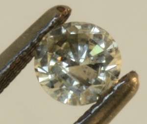 loose .50ct clarity enhanced round diamond EGL certified I1 K vintage 