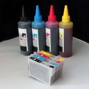 Refillable ink cartridges and an Extra set of high quality refill ink 