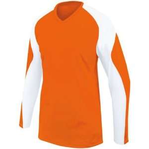  High Five Radius Long Sleeve Custom Volleyball Jerseys ORANGE/WHITE 