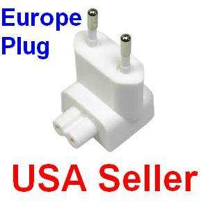 Europe EU Wall Plug 2 Prong DuckHead Apple Mac Adapter  