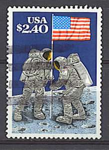 Scott #2419 Used Priority Mail, Moon Landing  