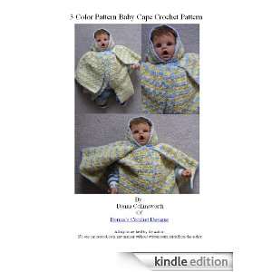 Color Pattern Baby Cape Crochet Pattern Donna Collinsworth  