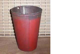 Sap Bucket Old RED BUCKETS Tin Maple Syrup NICE DECOR Planter  