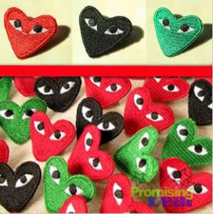 COMME DES GARCONS CDG PLAY LOGO HEART PIN 3 COLORS  