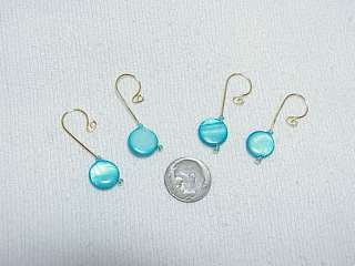 TURQUOISE ROUNDS CROCHET / KNITTING STITCH MARKERS  