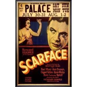  Howard Hughes presents Scarface Framed Giclee Poster Print 
