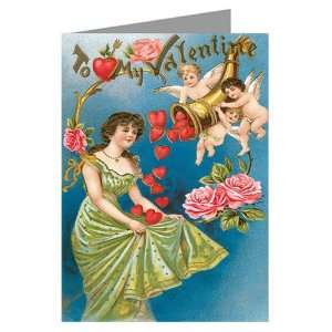  Horn of Plenty Hearts Valentines Day Greeting Cards 