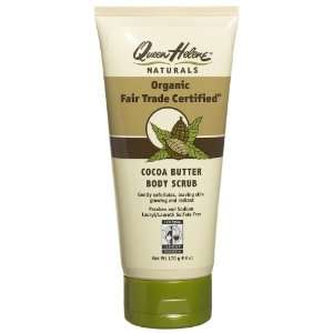 Queen Helene Organic Fair Trade Certified Cocoa Butter Body Scrub, 6 