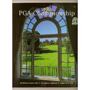    1995 PGA Golf Championship program The Riviera 