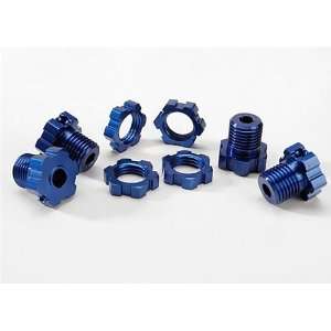  Traxxas TRA5353X 17mm Wheel Hubs and Nuts Splined   Blue 