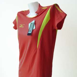 Mizuno Womens Volleyball Jersey Shirt Red Medium M  