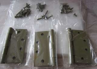   Duty Hinges Complete with screws for mounting on both wood or metal