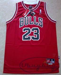 New Michael Jordan Chicago Bulls #23 Swingman Classic Jersey Red/Black 