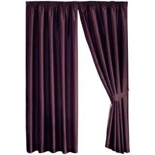   Textiles Dreams n Drapes Java Aubergine Eyelet Lined Curtain 90x72