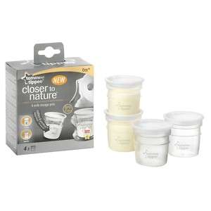 Tommee Tippee Closer to Nature Milk Storage Pots  