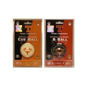  University of Texas Cue and Eight Ball Pool Set