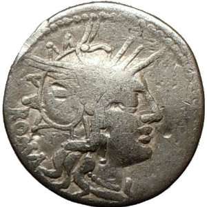  TULLIUS Rare Ancient SILVER Coin ROMA Victory Horse 