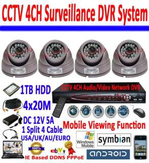 CCTV 4CH Surveillance Digital Video Recorder System
