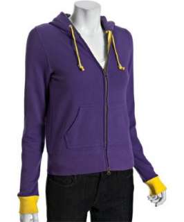 Dylans Candy Bar purple logo print zip hoodie  