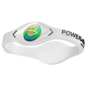 Power Balance Sport Band Bracelet   Baseball   Accessories   White 