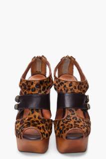 Jeffrey Campbell Pony Hair Leopard Print Booties for women  