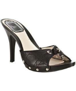 Christian Dior black Dior Cannage slide sandals   