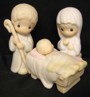 Precious Moments 3 Piece Mini Nativity Set Come Let Us Adore Him 