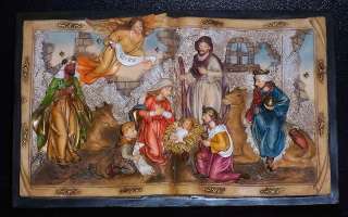 in Nativity plaque Hand painted Christmas decoration Xmas ornaments 