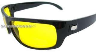 NIGHT DRIVING motorcycle Glasses Sunglass YELLOW Lens  