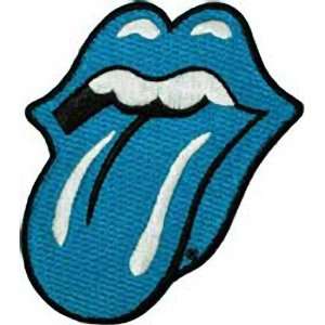  THE ROLLING STONES BLUE TONGUE EMBROIDERED PATCH