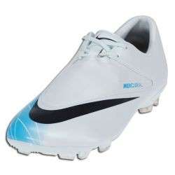 Nike Mercurial Glider FG Soccer SHOES 2011 WHITE/BLUE  