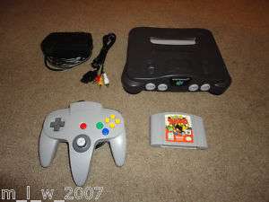 NINTENDO N64 GAME SYSTEM W/ 1 GREAT GAME  