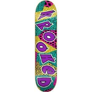  Krooked Kracked [Large] Skateboard Deck   8.25 Sports 