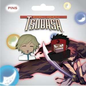  Tsubasa Fai & Kurogane Anime Pin Set of 2 Toys & Games