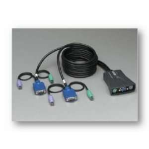 2 Port KVM Switch w. Cables