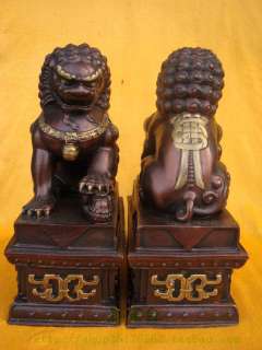 Estatuas de bronce chinas de los leones de los perros de Foo de los 