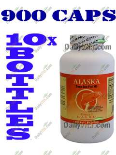 10x Alaska Deep Sea Omega 3 Fish Oil,EPA DHA 3000SGels  